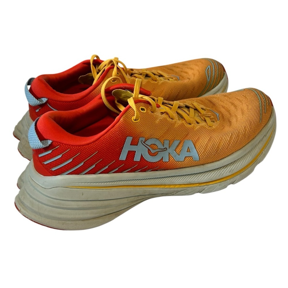 HOKA Bondi X Running Shoes Orange Red Men’s Size 11 Road Running